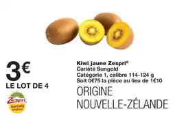 Monoprix Zespri Kiwi jaune offre