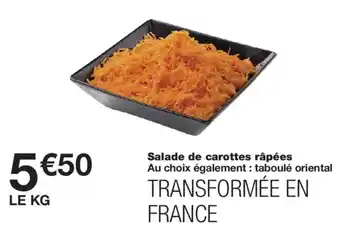 Salade de carottes râpées