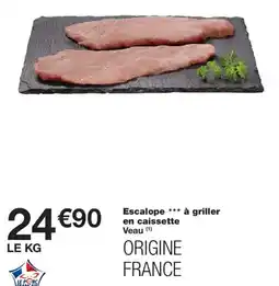 Monoprix Escalope a griller en caissette offre