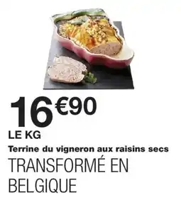 Monoprix Terrine du vigneron aux raisins secs offre