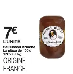 Monoprix Anselme Saucisson brioche offre
