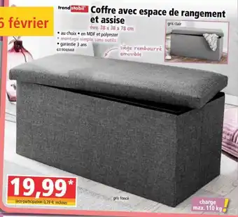 Coffre Avec Espace de Rangement