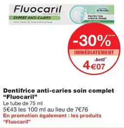 Monoprix Fluocaril Dentifrice anti-carie offre