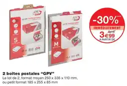 Monoprix GPV boîtes postales offre