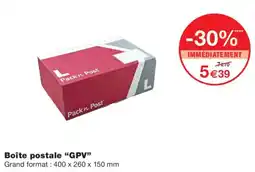 Monoprix Pack'n Post Boîte postale "GPV" offre