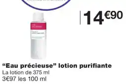 Monoprix Eau précieuse lotion purifiante offre