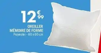 OREILLER MÉMOIRE DE FORME