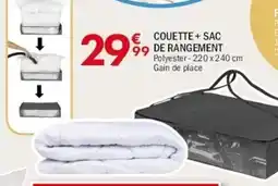 La Foir'Fouille Couette + sac de rangement offre