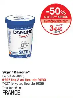 Monoprix Danone Skyr offre