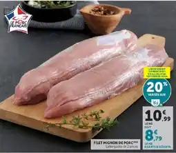 Hyper U Le Porc Français Filet Mignon de Porc offre