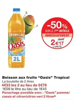 Monoprix Oasis Boisson aux fruits Tropical offre