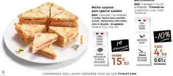 Miche surprise pain spécial suédois