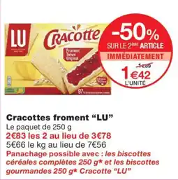 Monoprix LU Cracottes offre