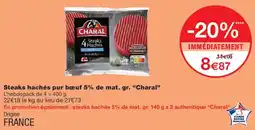 Monoprix Charal Steaks Hachés offre