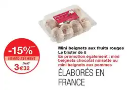 Monoprix Mini beignets aux fruits rouges offre