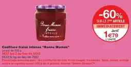 Monoprix Bonne Maman Confiture fraise intense offre