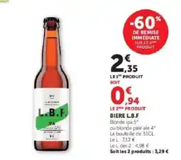 Hyper U L.B.F. BIÈRE offre