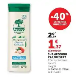 Hyper U L'ARBRE VERT Shampooing offre
