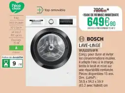 Extra BOSCH LAVE-LINGE offre