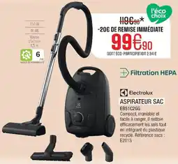 Extra Electrolux aspirateur sac offre