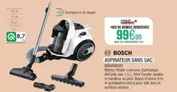 Extra Bosch aspirateur sans sac offre