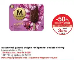 Monoprix Magnum Bâtonnets glacés Utopia offre