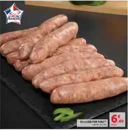 Hyper U Le Porc Français Saucisse Pur Porc offre