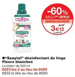 Monoprix SANYTOL désinfectant du linge offre