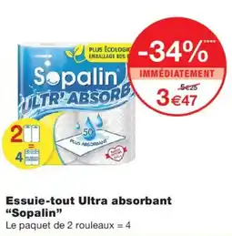 Monoprix Sopalin Essuie-tout Ultra absorbant offre