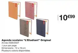 Monoprix L'Original Agenda scolaire offre