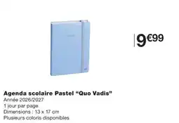 Monoprix Agenda scolaire Pastel Quo Vadis offre