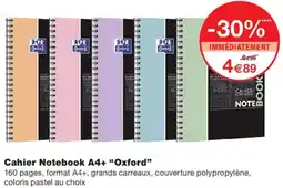 Monoprix Oxford Cahier Notebook A4+ offre