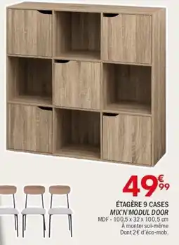 La Foir'Fouille Mix'n'modul door étagère 9 cases offre