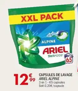 La Foir'Fouille ARIEL CAPSULES DE LAVAGE offre