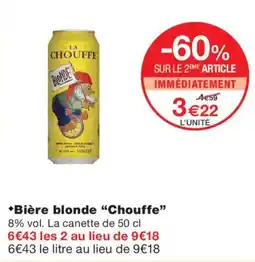 Monoprix Chouffe Bière blonde offre