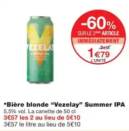 Monoprix VEZELAN Summer IPA offre