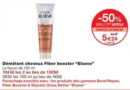 Monoprix L'ORÉAL ELSEVE Démêlant cheveux Fiber booster offre
