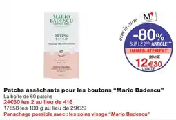 Monoprix Mario Badescu Drying Patch offre