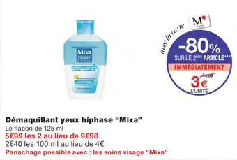 Mixa Démaquillant yeux biphasé