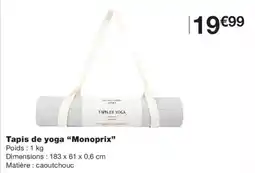 Monoprix Monoprix Tapis de yoga offre