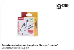 Monoprix Hama Écouteurs intra-auriculaires filaires offre
