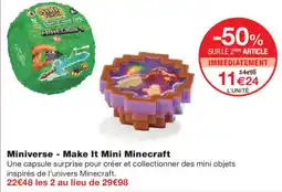 Monoprix Miniverse Make It Mini Minecraft offre
