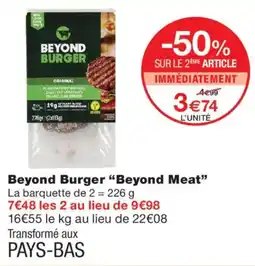 Monoprix Beyond Burger Beyond Meat offre