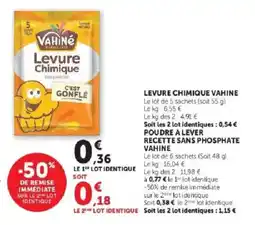Hyper U VAHINE Levure Chimique offre