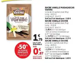 Hyper U Vahine Sucre Vanillé offre
