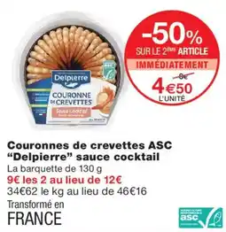 Monoprix Delpierre Couronnes de crevettes offre