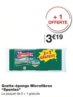 Monoprix Spontex Gratte-éponge Microfibres offre