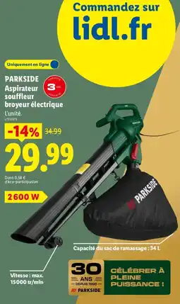 Lidl Parkside broyeur électrique offre