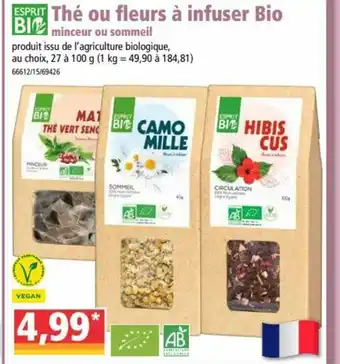Norma Thé Ou Fleurs à Infuser Bio offre