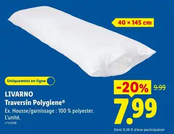 LIVARNO Traversin Polygiene®
